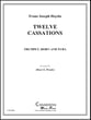 Twelve Cassations Trumpet, French Horn and Tuba Trio P.O.D. cover